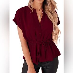 Womens Button Down Blouses Casual / Dressy size XL